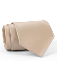 Beige Plain Tie