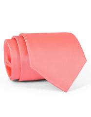 L Peach Plain Tie