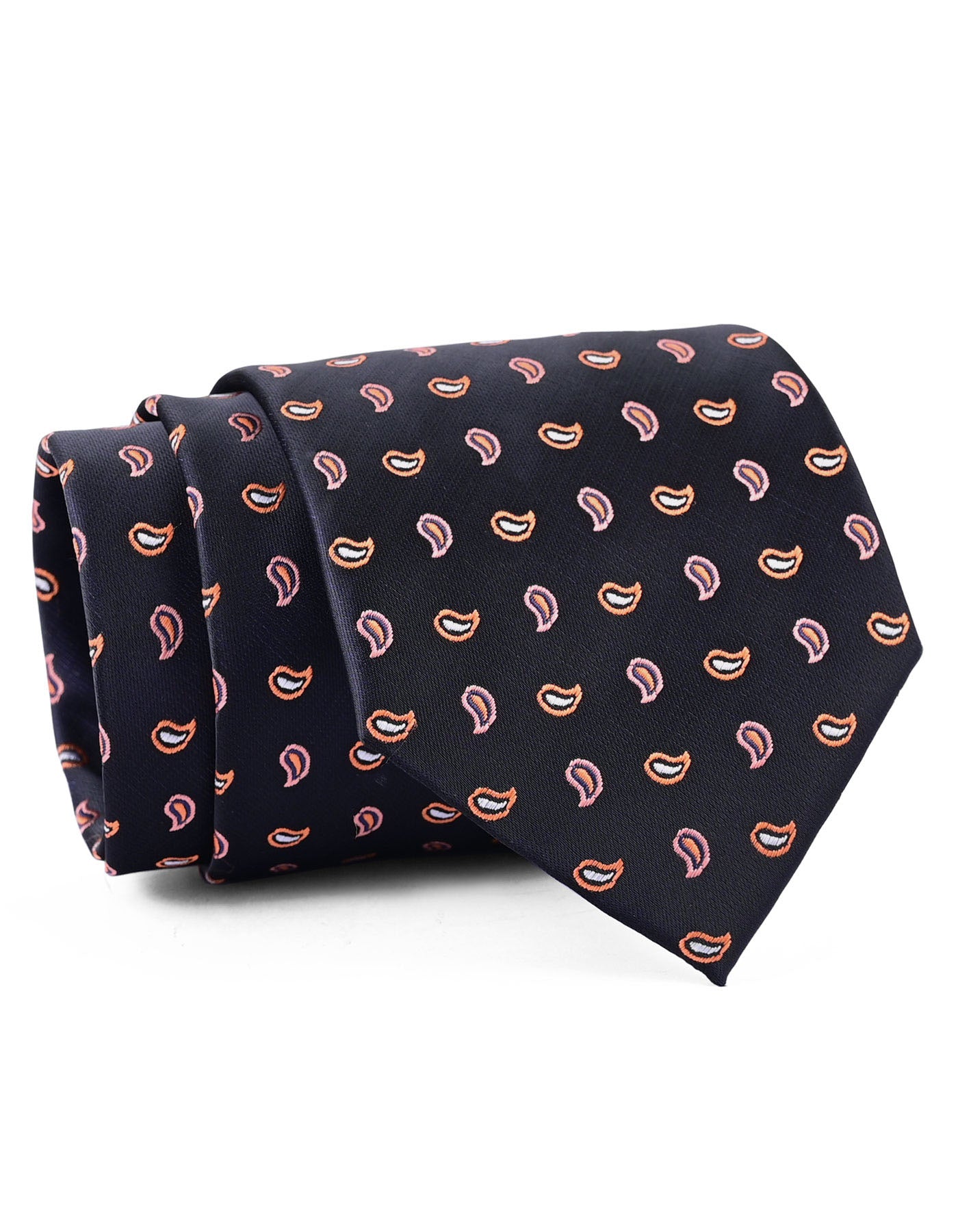 Black/Rust Paisley Tie