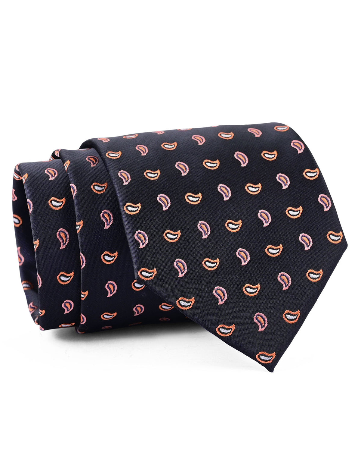 Black/Rust Paisley Tie