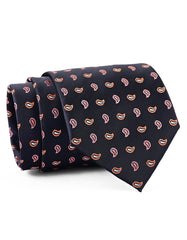 Black/Rust Paisley Tie
