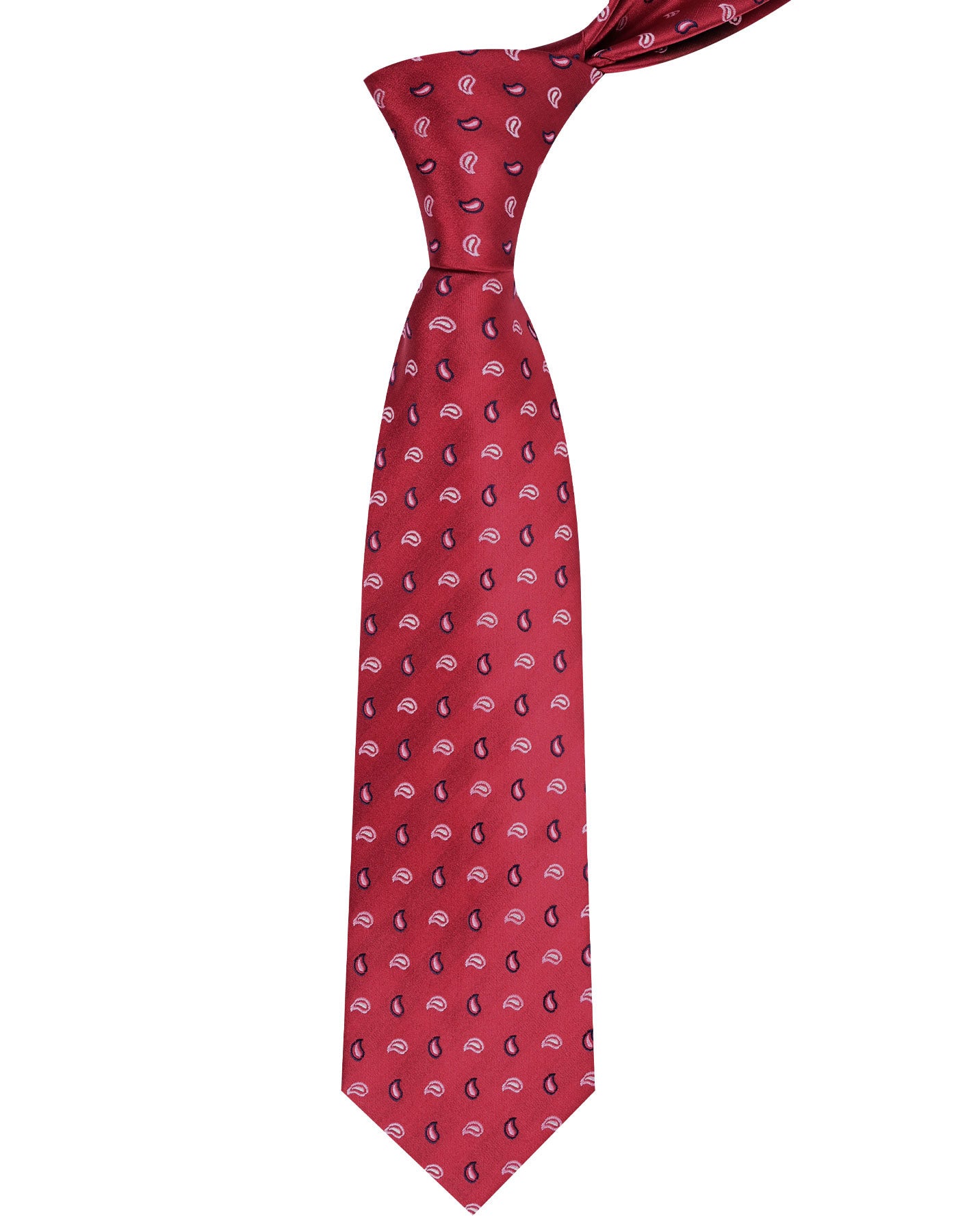 Maroon/Pink Paisley Tie