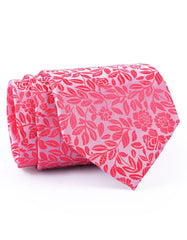 T Pink Floral Tie