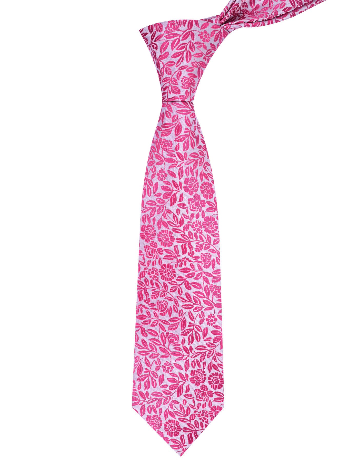 Pink Floral Tie