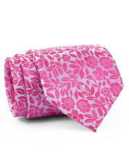 Pink Floral Tie