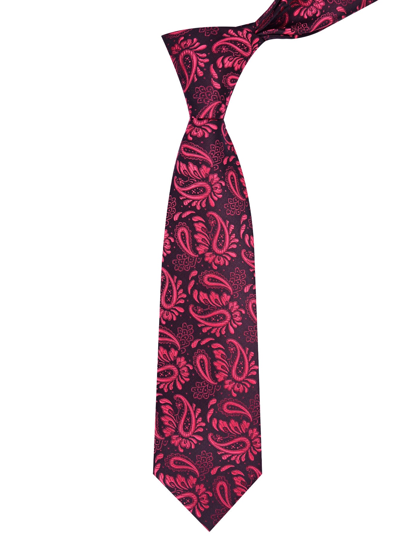 Black/Red Paisley Tie