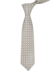 Cream/Olive Texture Tie