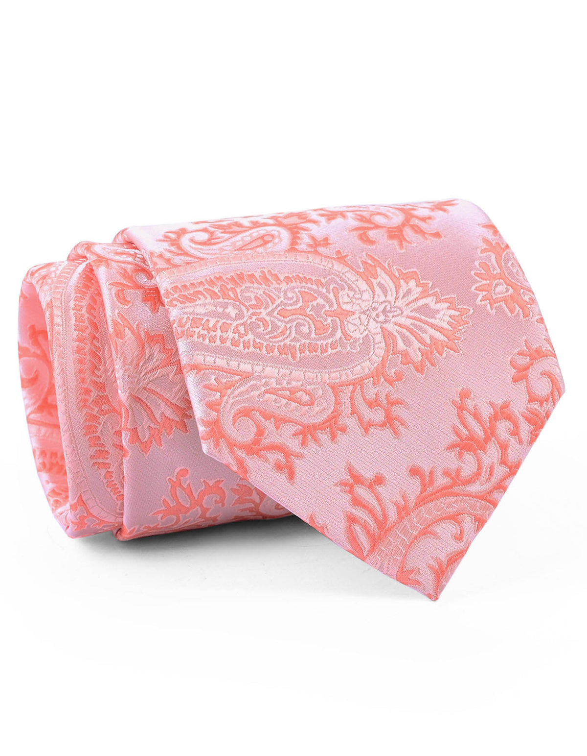Peach Paisley Tie