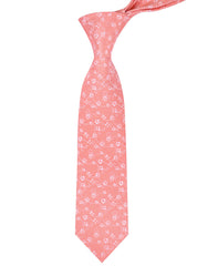 Peach Floral Tie