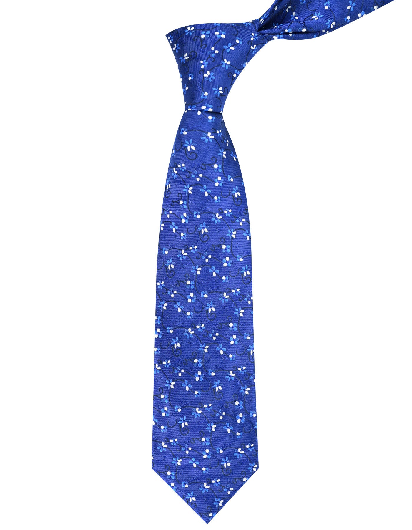 Blue Floral Tie