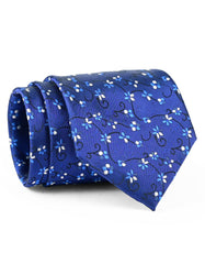 Blue Floral Tie