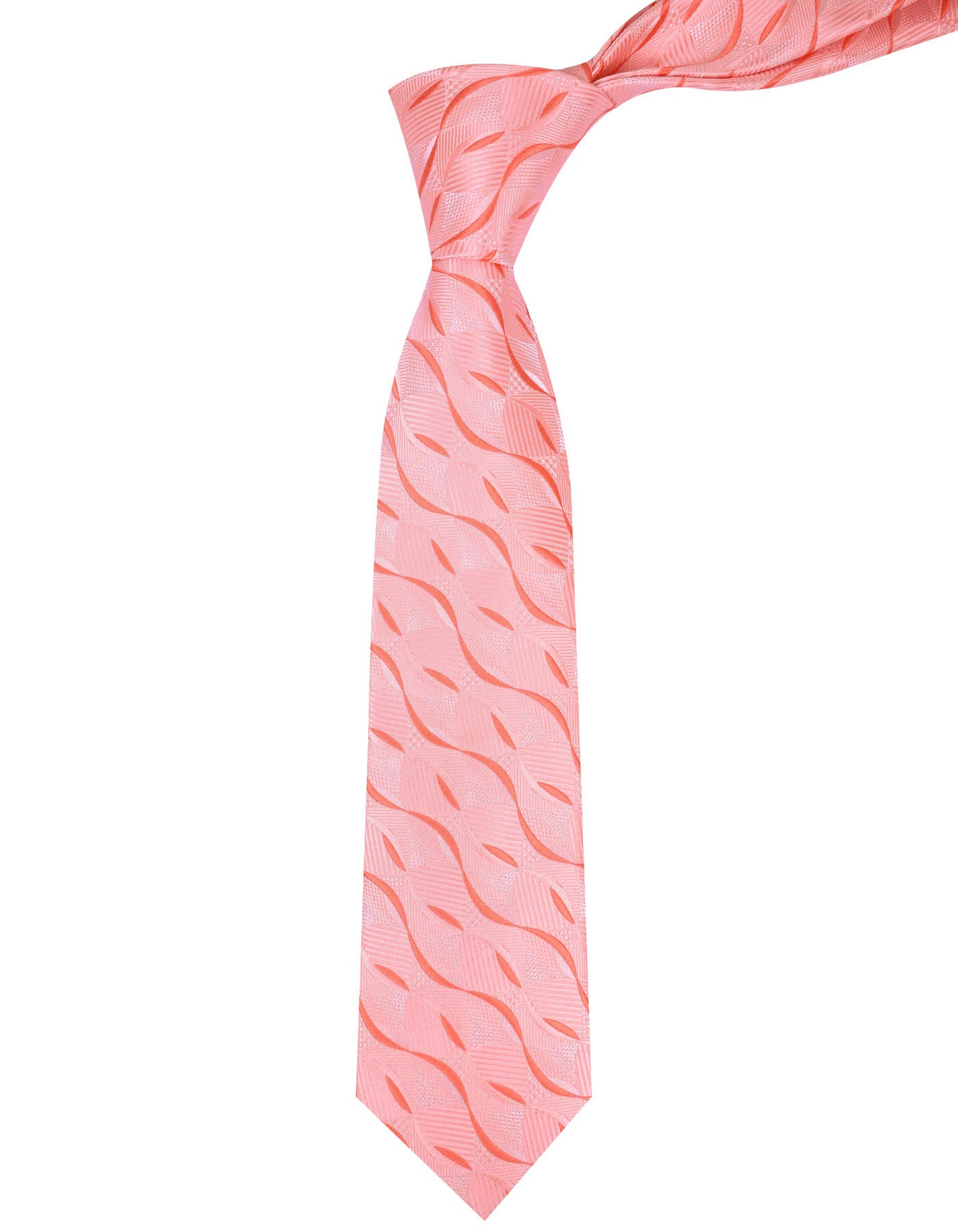 L Peach Texture Tie