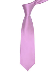 L Pink Plain Tie