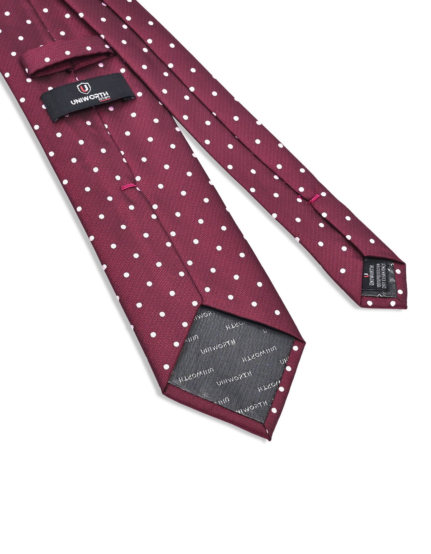 Maroon Dotted Tie
