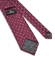 Maroon Dotted Tie