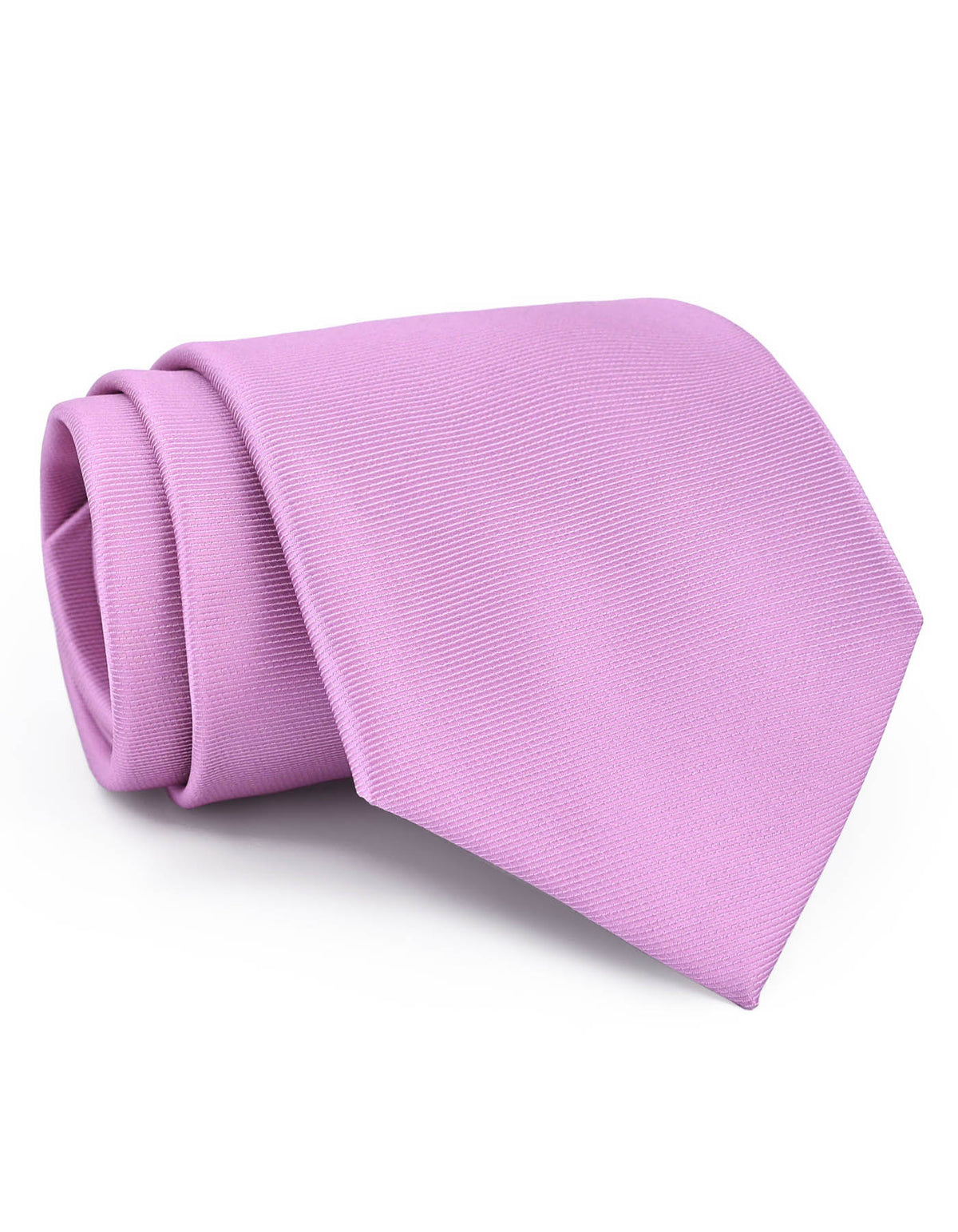 L Pink Plain Tie