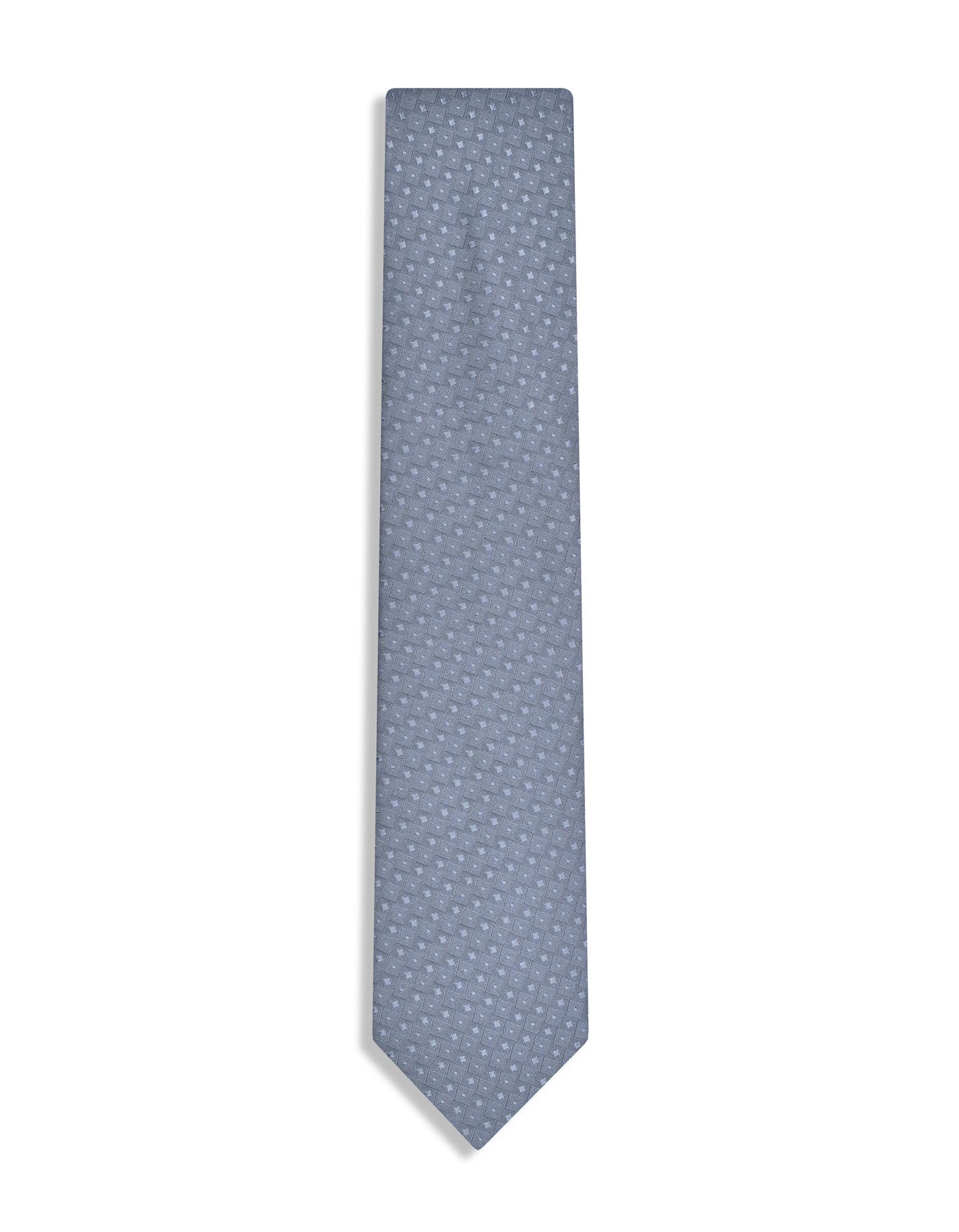 Grey Geometric Tie