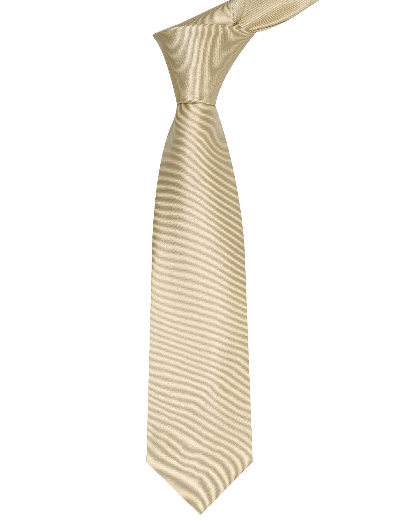 Beige Plain Tie