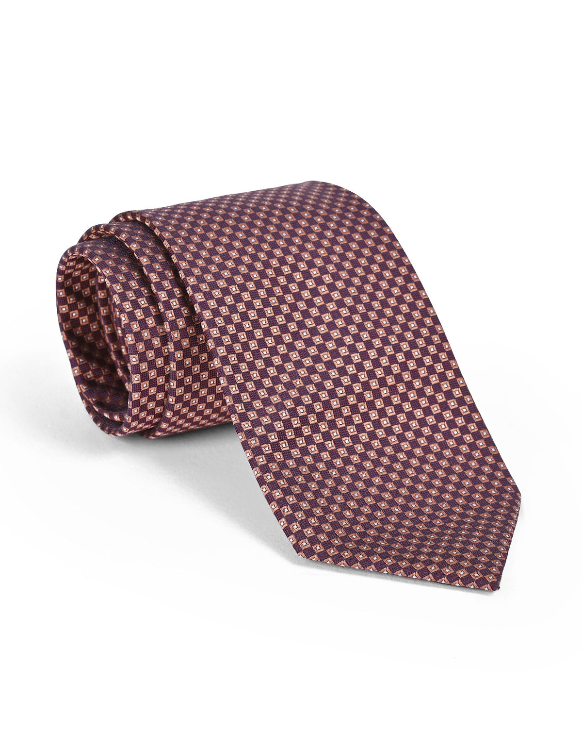 Purple Geometric Tie