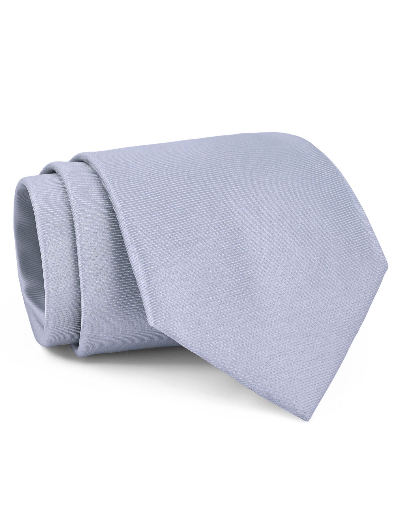 Silver Plain Tie