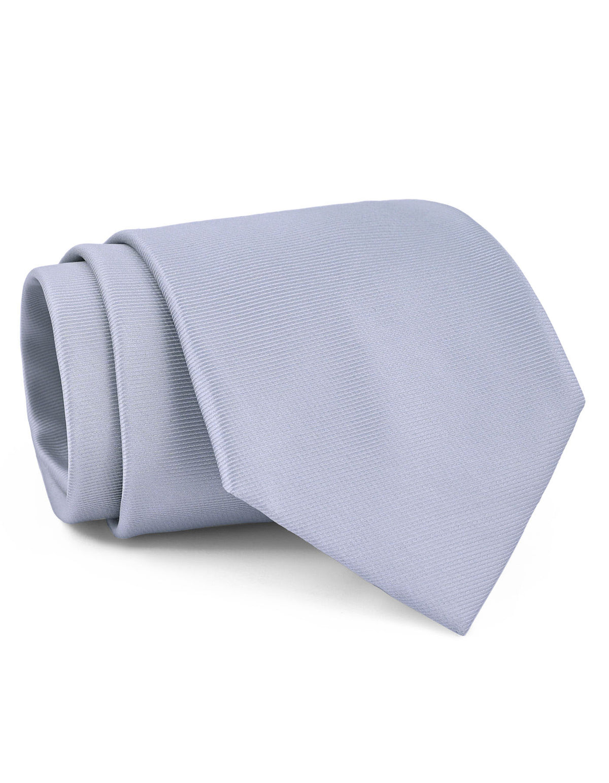 Silver Plain Tie