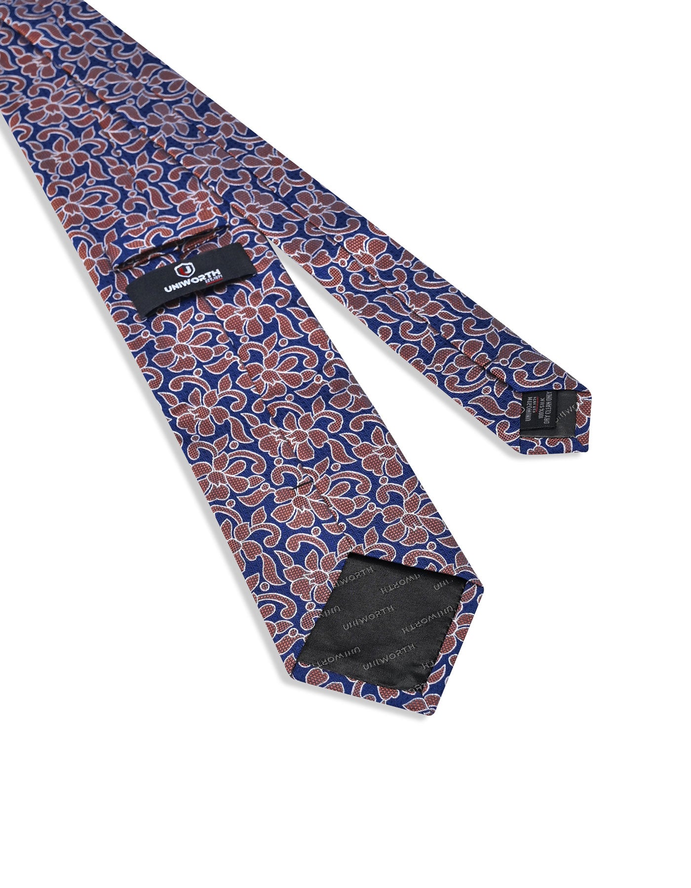 Copper Floral Tie