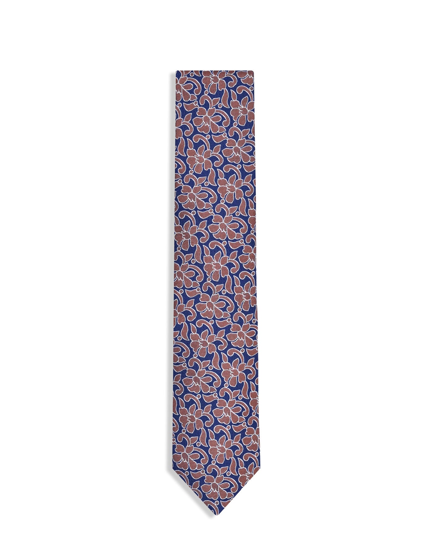 Copper Floral Tie