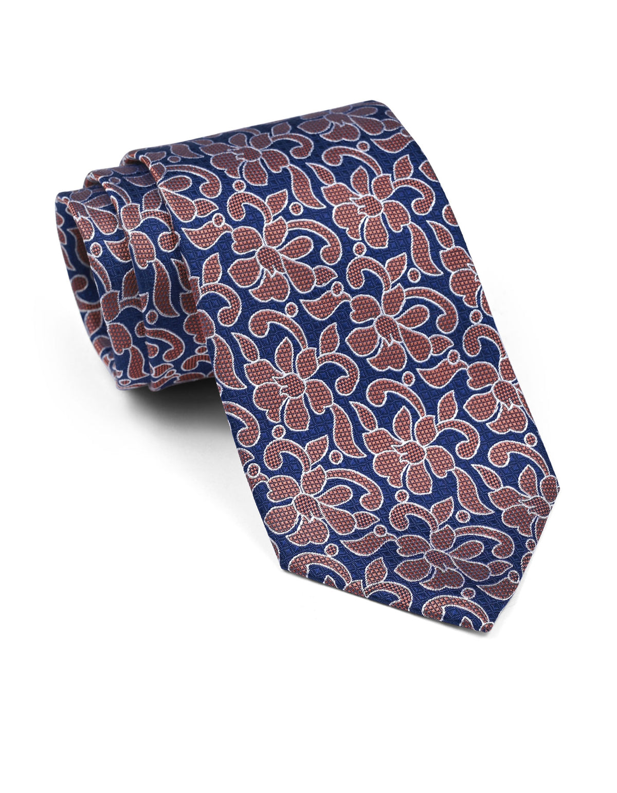 Copper Floral Tie