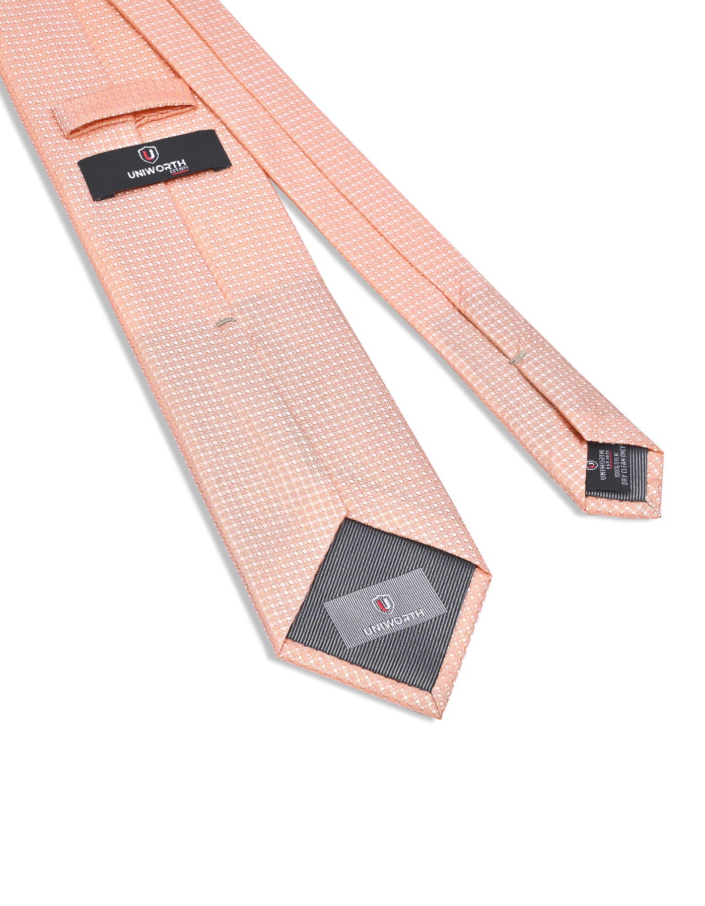 Peach Geometric Tie