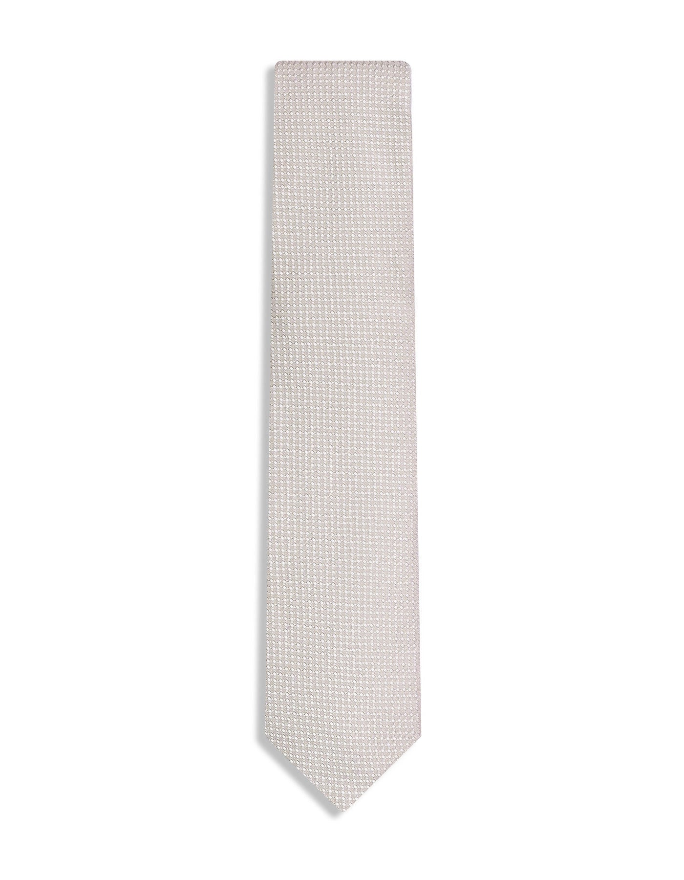 Cream Geometric Tie