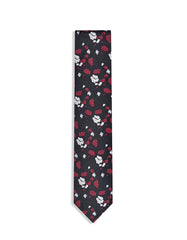 Black Floral Tie