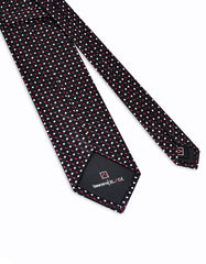 Black Dotted Tie