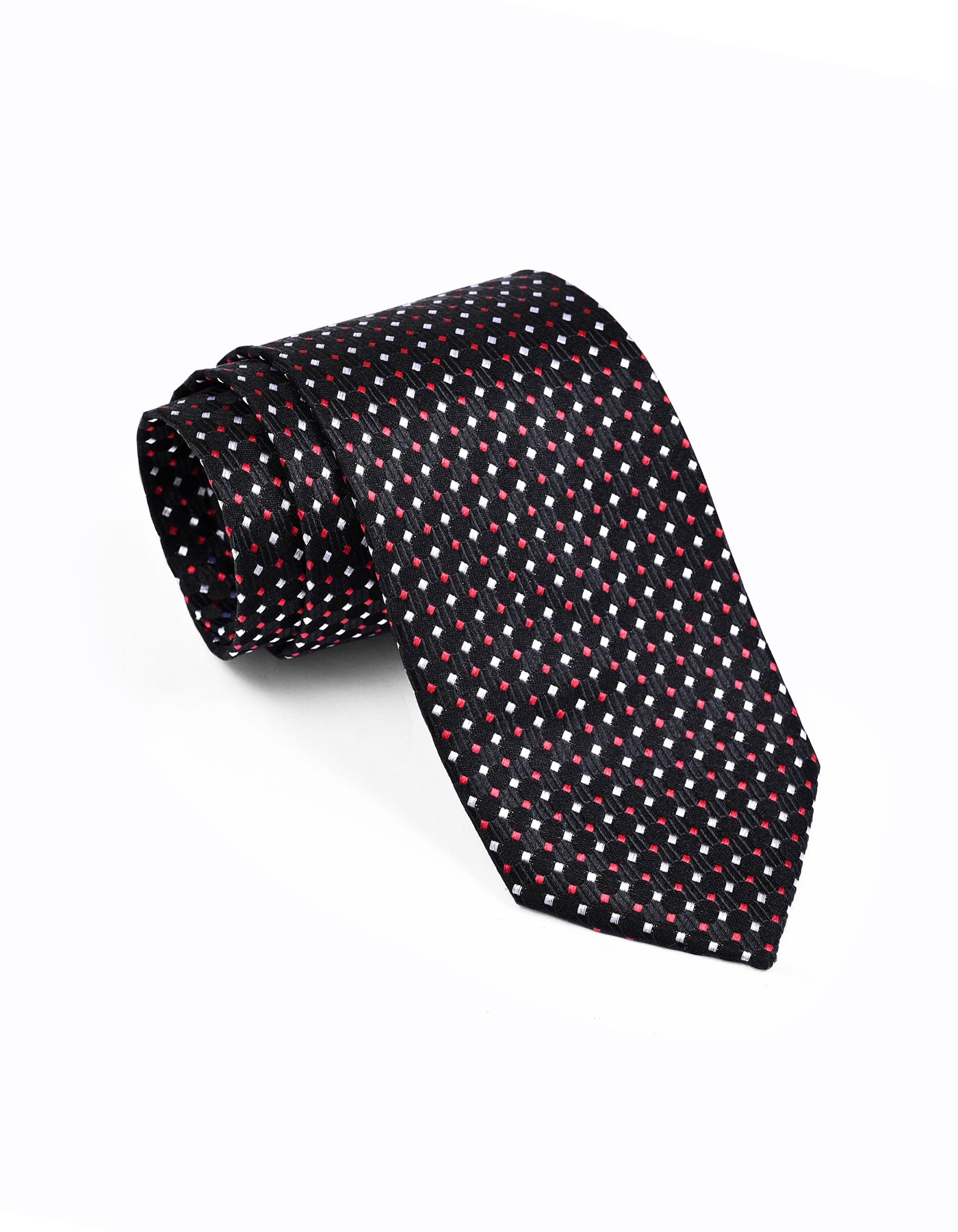 Black Dotted Tie