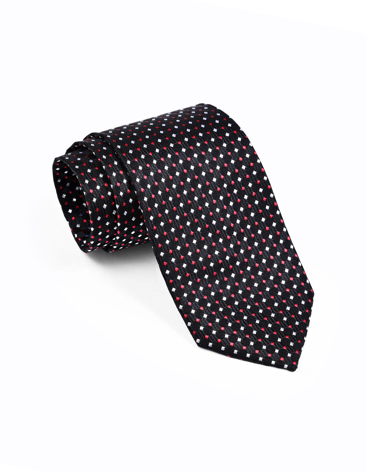 Black Dotted Tie