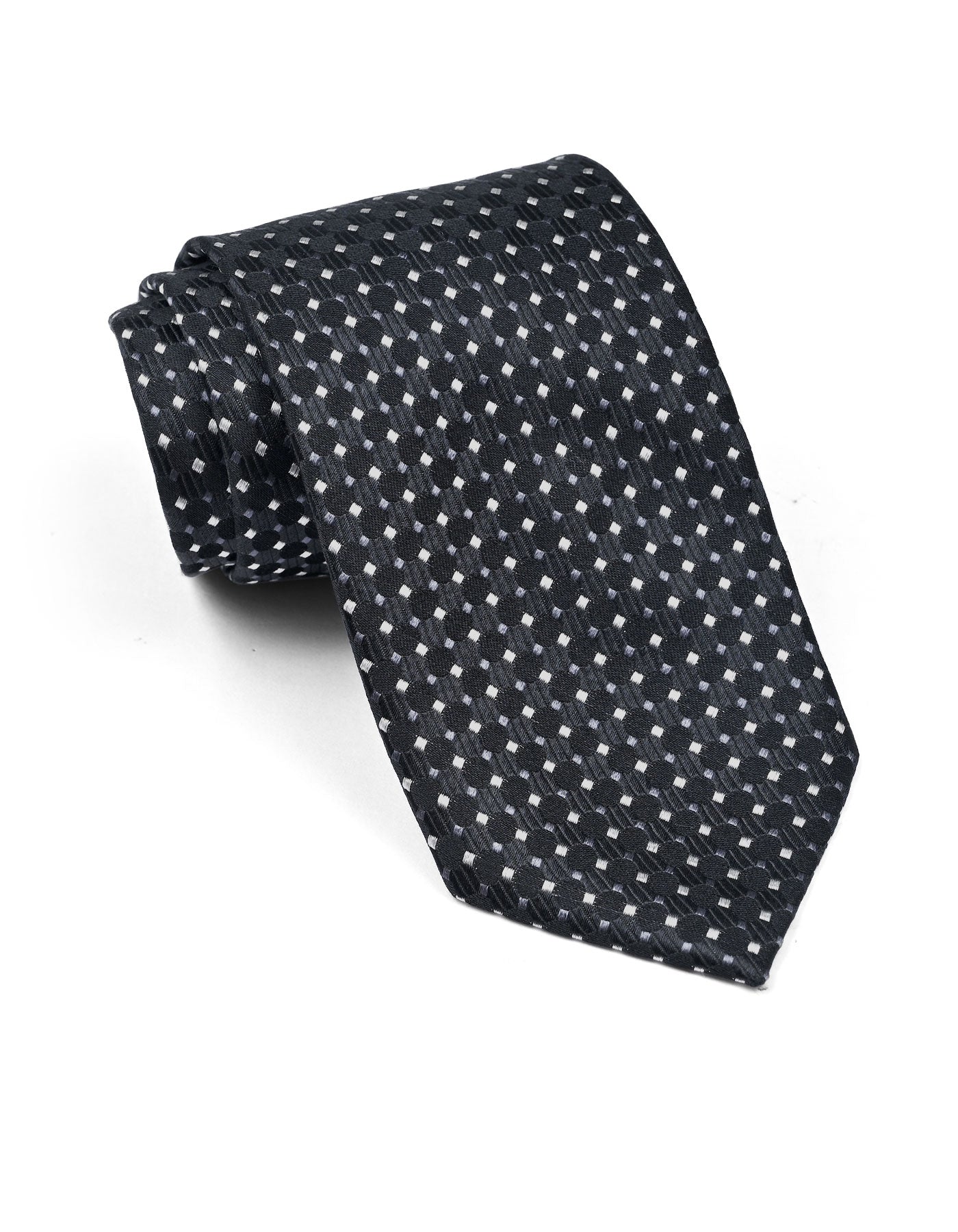 Black Dotted Tie