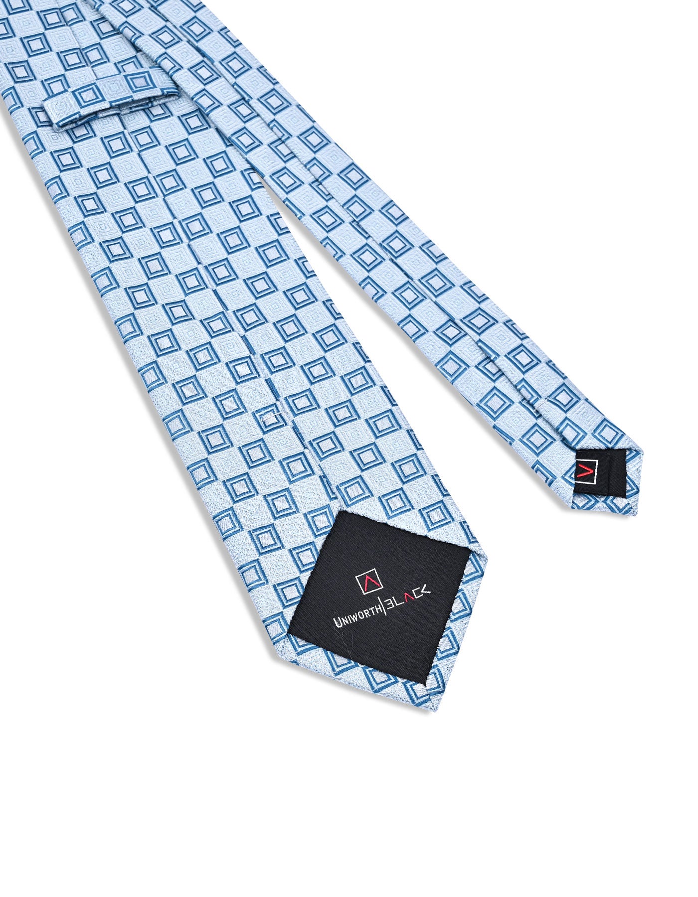 Turquoise Geometric Tie