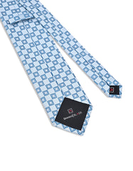 Turquoise Geometric Tie