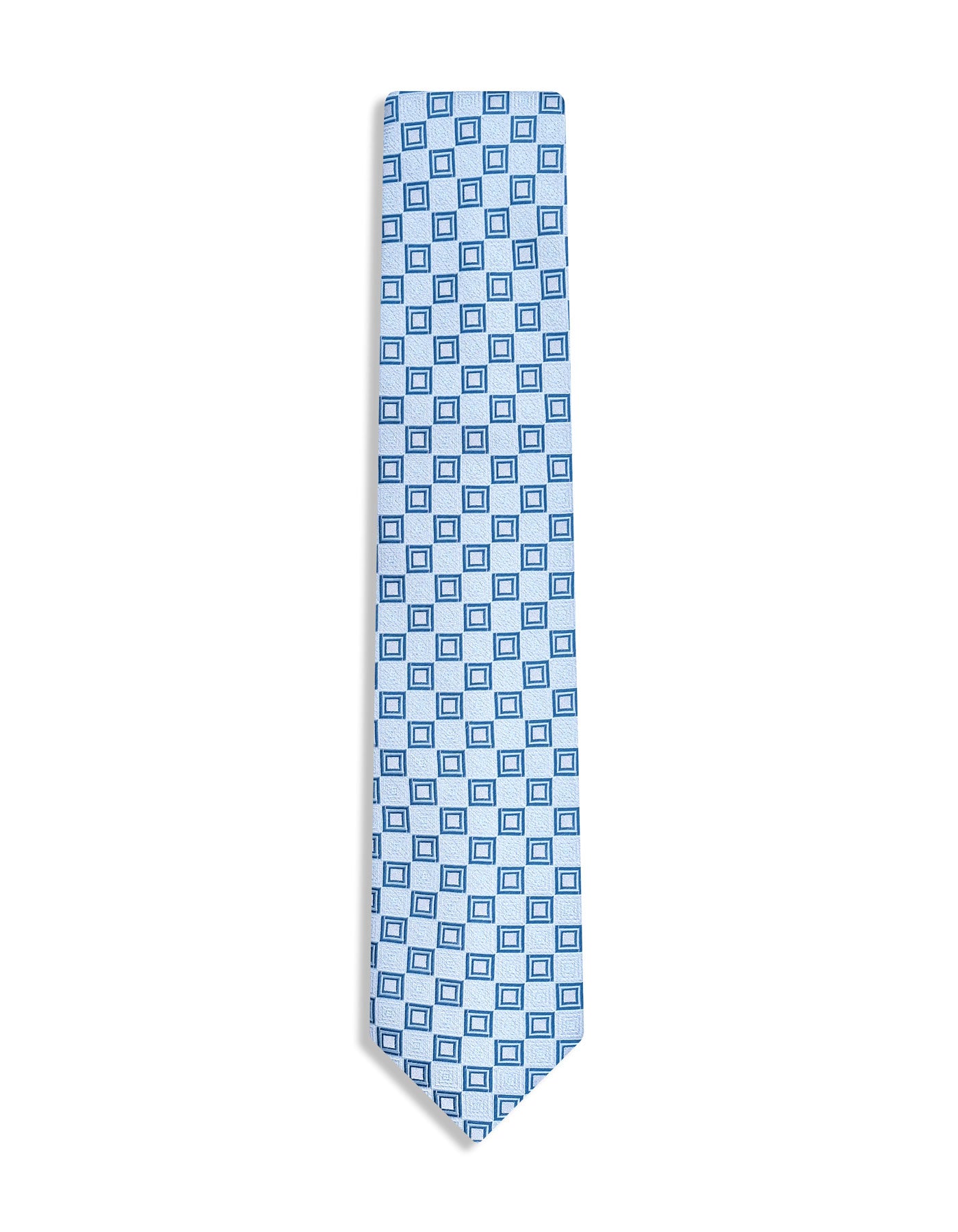 Turquoise Geometric Tie