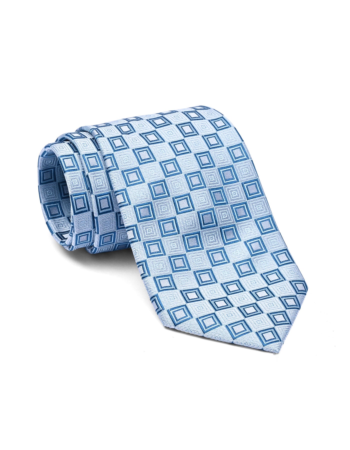 Turquoise Geometric Tie