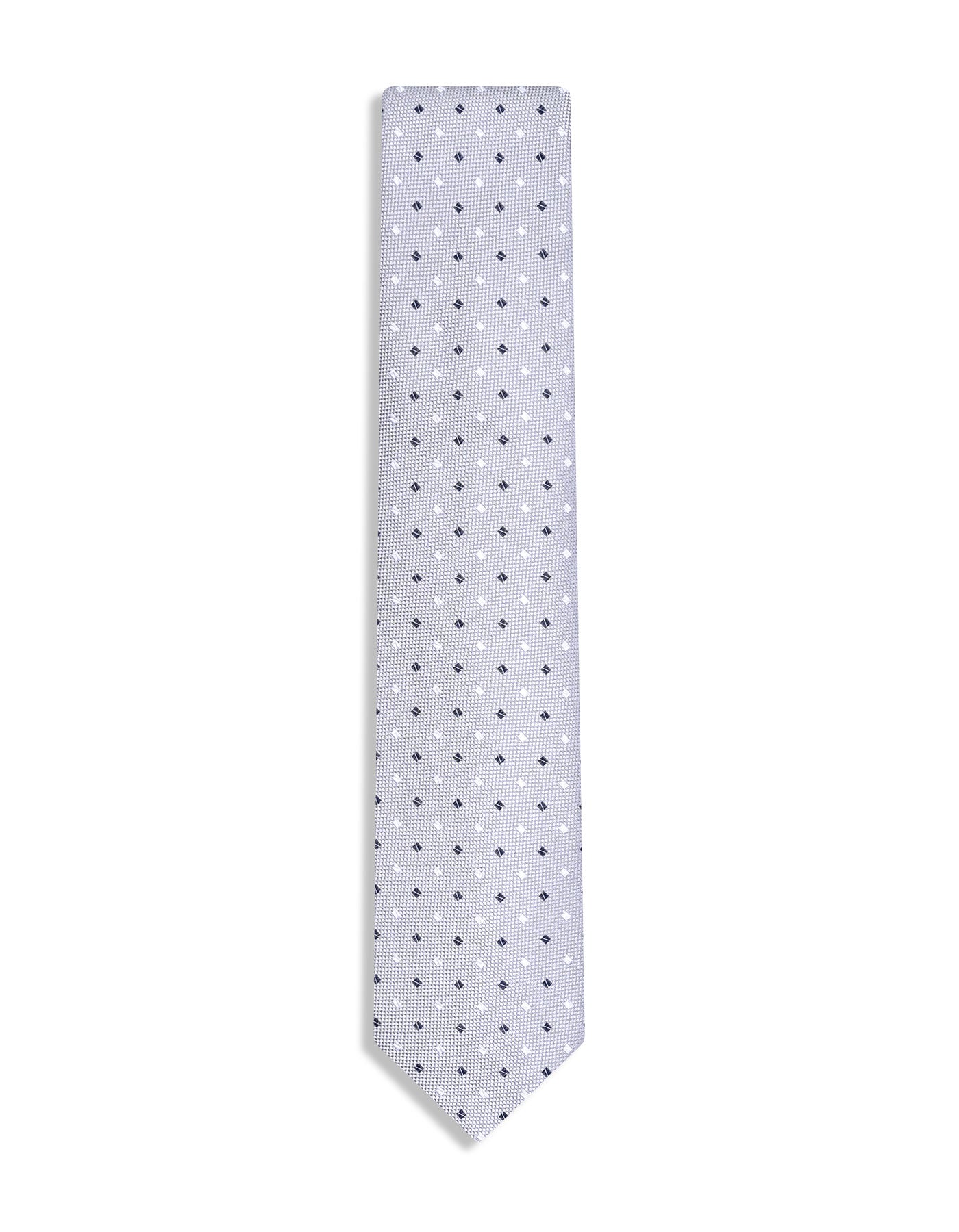 Grey Geometric Tie