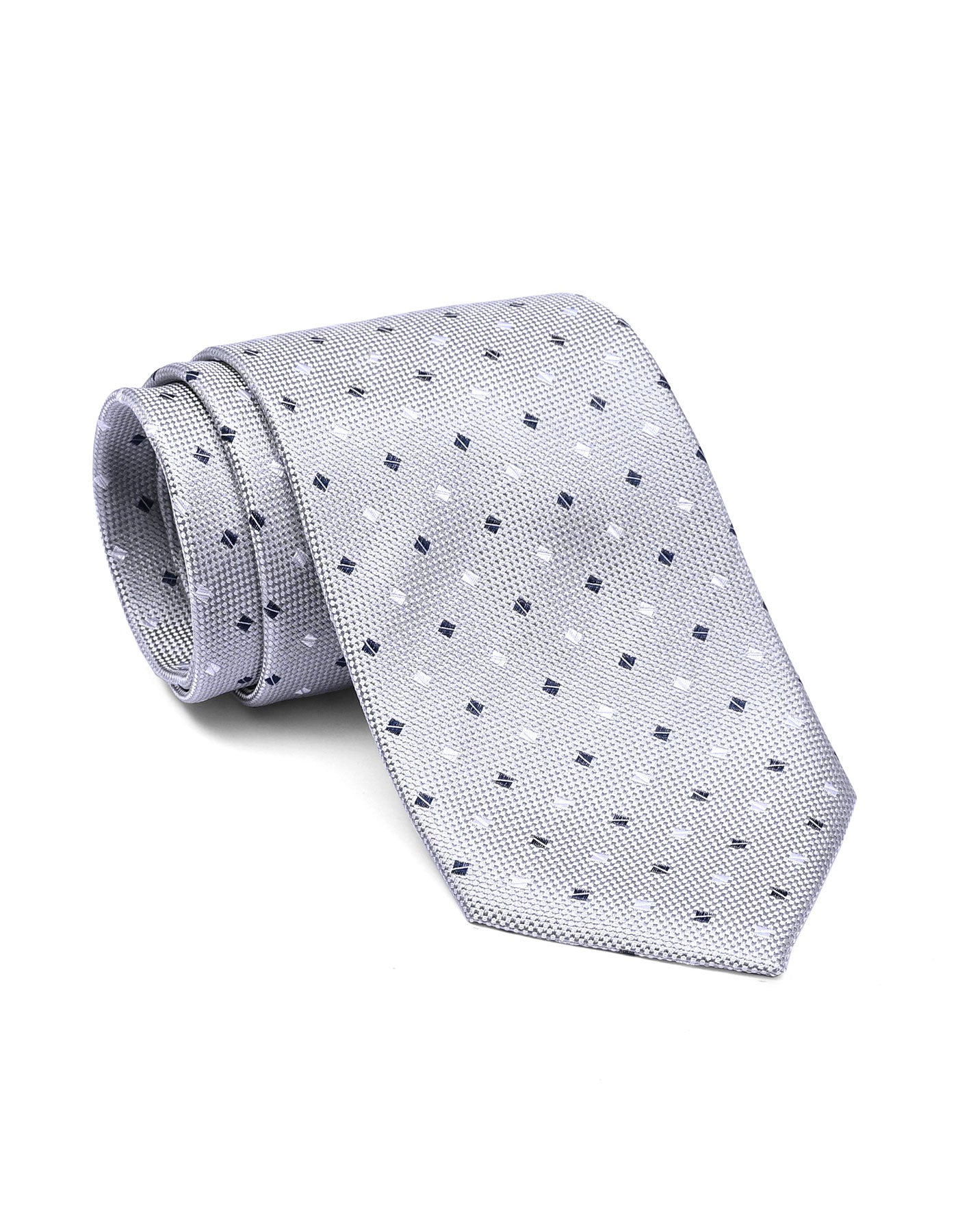Grey Geometric Tie