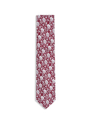 Maroon Floral Tie