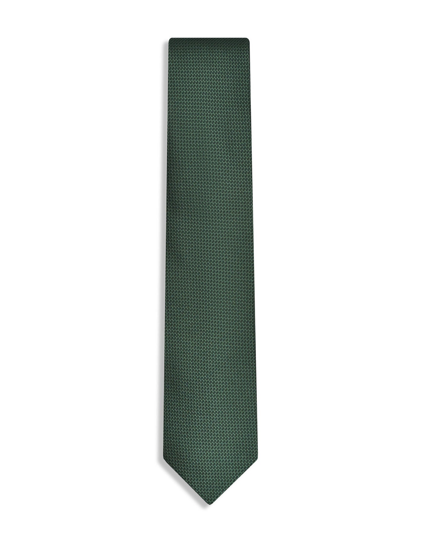D Green Geometric Tie