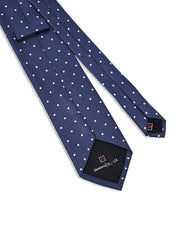 Navy Dotted Tie