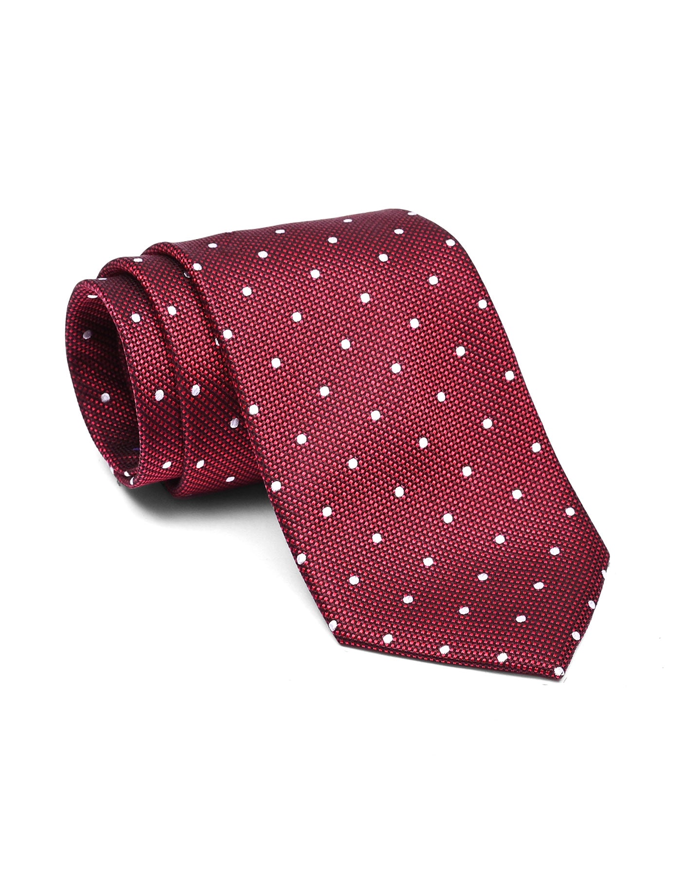 Red Dotted Tie