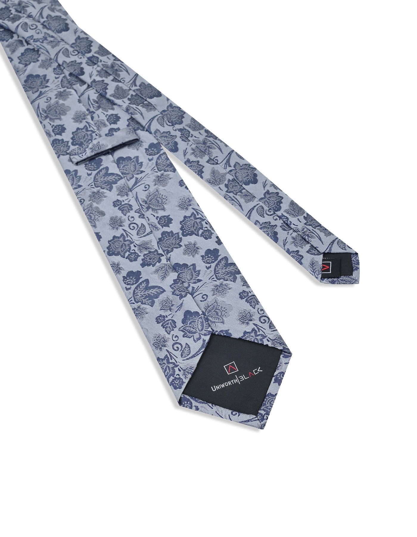 Grey Floral Tie