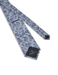 Grey Floral Tie