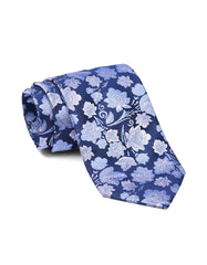 Blue Floral Tie