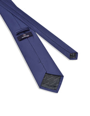 Navy Self Plain Tie