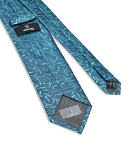 Teal Floral Tie